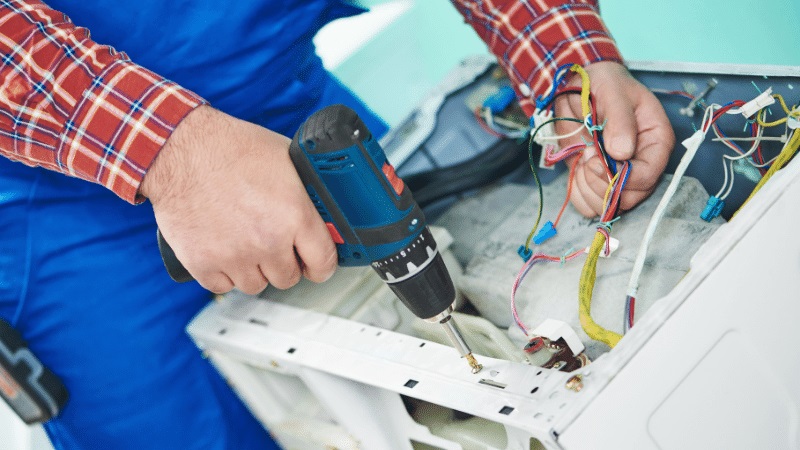 Yenimahalle Protherm Protherm çamaşır makinesi kart tamiri – Su almama arızası orijinal parça ile giderildi. - Teknik servis örneği